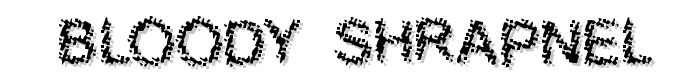 Bloody Shrapnel? font